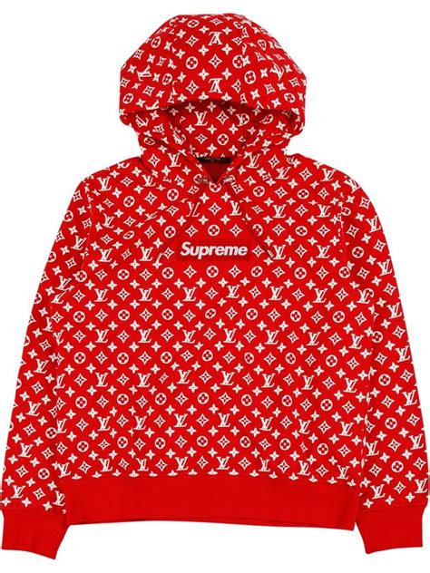 felpa louis vuitton x supreme costo|supreme x louis vuitton hoodie.